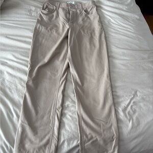 Abercrombie & Fitch Women's Cream Straight Leg Pants